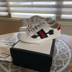 Gucci Ace Embroidered Sneakers Size 37